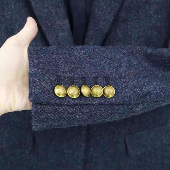 J. Crew Long Parke Wool Blazer Womens 2 Navy Professional Office Career Preppy - Picture 8 of 16